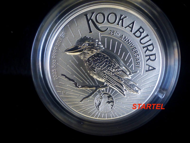 5 Oz Incused 2025 Kookaburra silver bullion coin Perth Mint Carousel 2
