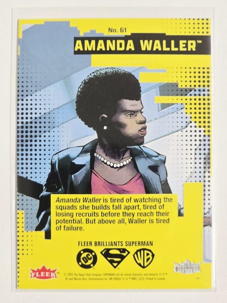 2025 Fleer Brilliants Superman: Amanda Waller Carousel 2