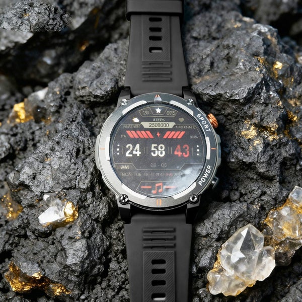 Fitness Smartwatch Black with Built-in Torch & Bluetooth Earphone MW94JRSE-464355953389569110