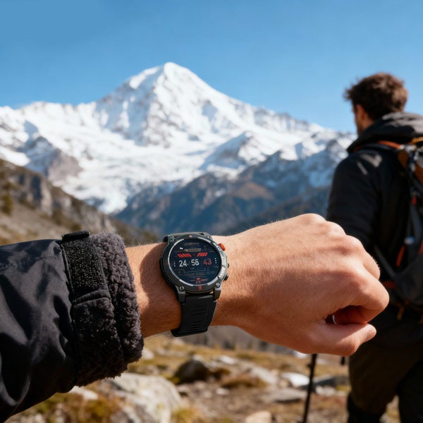 Fitness Smartwatch Black with Built-in Torch & Bluetooth Earphone MW94JRSE-464355953389569113