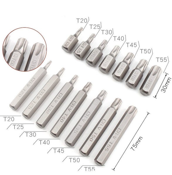 40 Pcs Allen Torx Hex Key Star Spline Bit Set Carousel 2