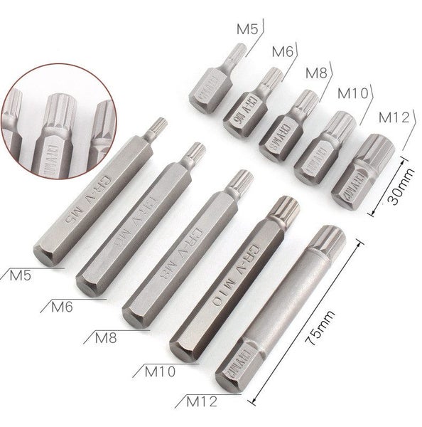 40 Pcs Allen Torx Hex Key Star Spline Bit Set Carousel 4