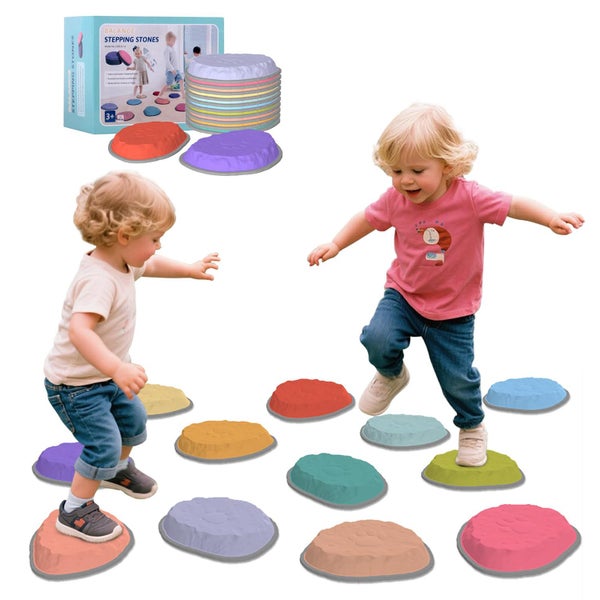Balance Stepping Stones for Kids Non Slip Sensory Toy Indoor Outdoor Carousel 1