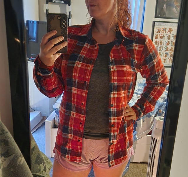 Hunting & Fishing womens fleece LS checkered shirt (medium/12) Carousel 2