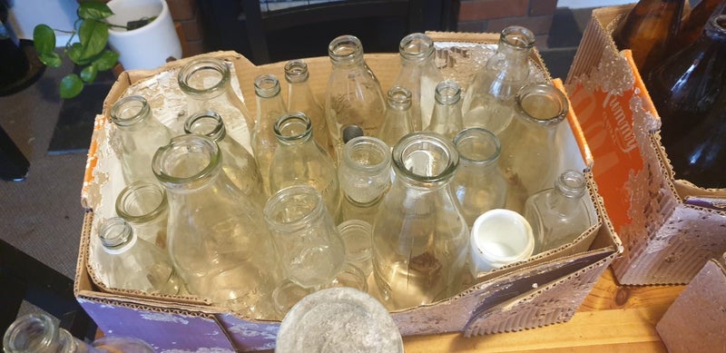 13 Agee Jars plus other old bottles and Jars.64291839142403114