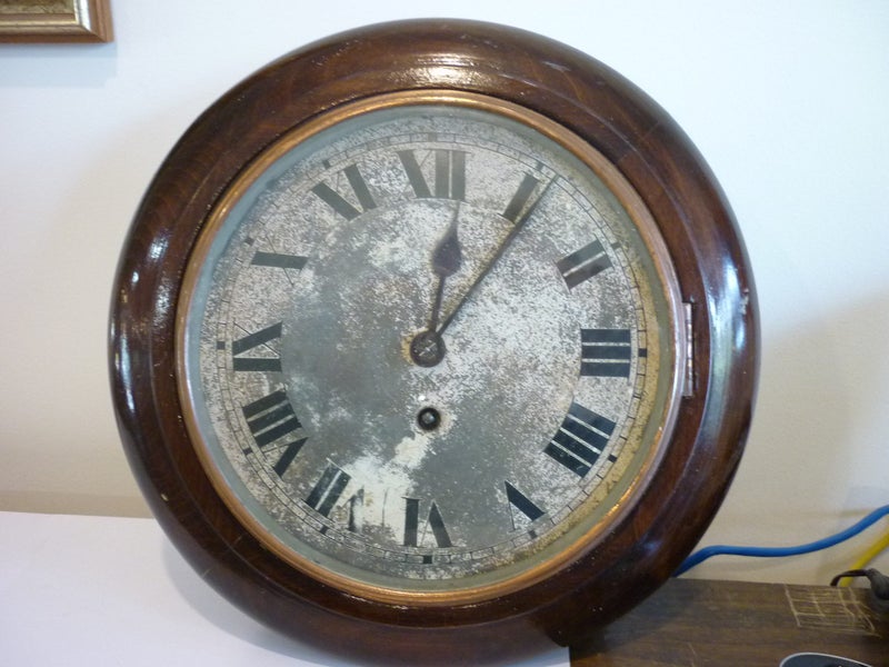 STATION / SCHOOL CLOCK . ENGLISH. c1900 Carousel 1