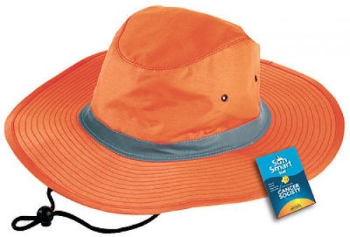 Hi Viz Reflector Safety Hat - Sizes S/M & L/XL - Orange and Yellow Carousel 1