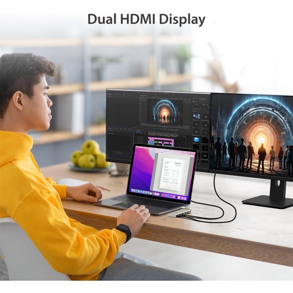 J5create USB-C 3.1 Dual HDMI Mini Docking Station with Power Delivery 2x HDMI Carousel 2