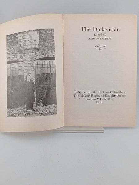 INDEX to The Dickensian, Volume 74, 1978, Edited by Andrew Sanders64527712206851110