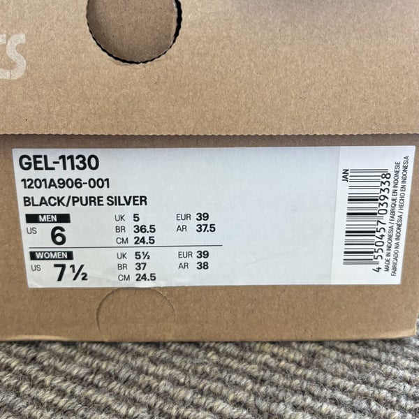 AFTERPAY - Asics Gel 1130 Black Pure Silver US6 Carousel 5