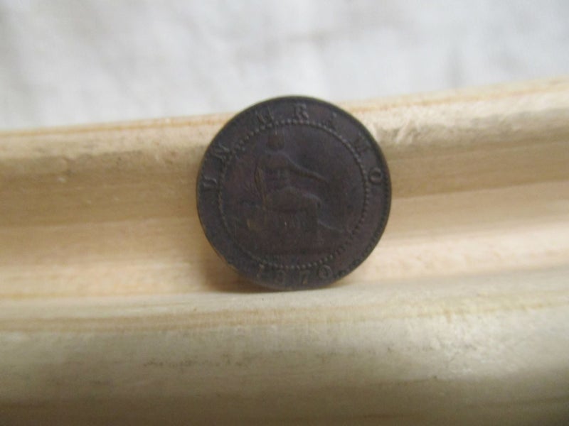 YF 7140 - Spain 1 Centimo Coin 1870 - Provisional Government Carousel 1