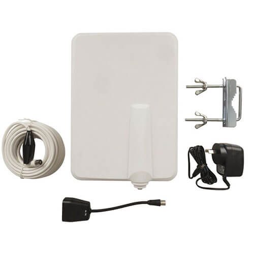 Slimline Indoor/Outdoor UHF/VHF Antenna w/ PSU Carousel 2