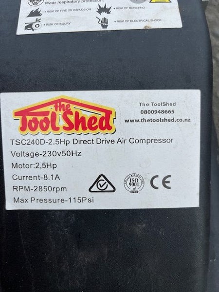 Compressor, 30m hose & air chisel64296007038979112