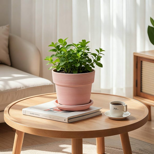 Textured Ceramic Planter ( Only Pot) 15.4cm - Desk & Indoor Use Carousel 2