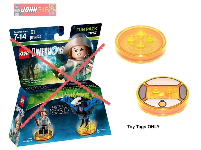 AWESOME LEGO DIMENSIONS TOY TAGS - FANTASTIC BEASTS - TINA GOLDSTEIN Carousel 1