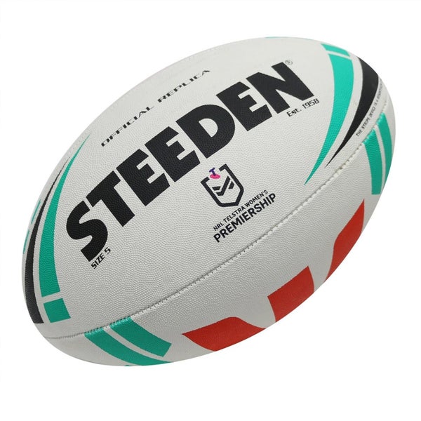 Steeden NRL Women's Premiership Supporter Rugby League Ball - Size 5 Carousel 1