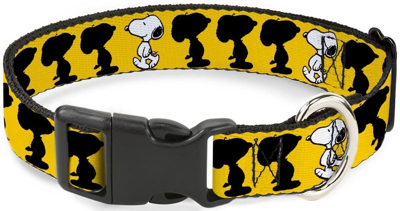 Peanuts: Snoopy Walking / Silhouette Pose Yellow - Plastic Clip Collar (0.5"... Carousel 1