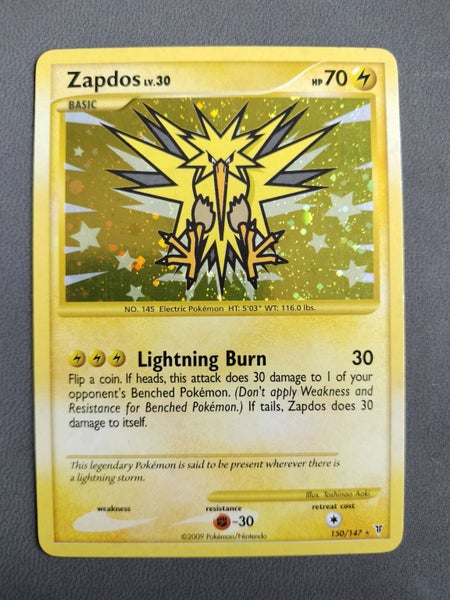Zapdos Secret Rare Holo Pokemon Card Carousel 1
