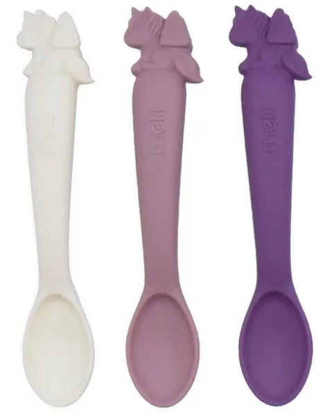 Melii: Silicone Spoons - Luxe Purple (Set of 3) Carousel 1