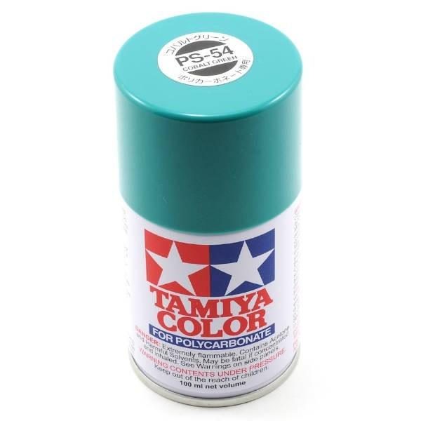 Tamiya PS-54 Polycarb Cobalt Green - 100ml Spray Can Carousel 1