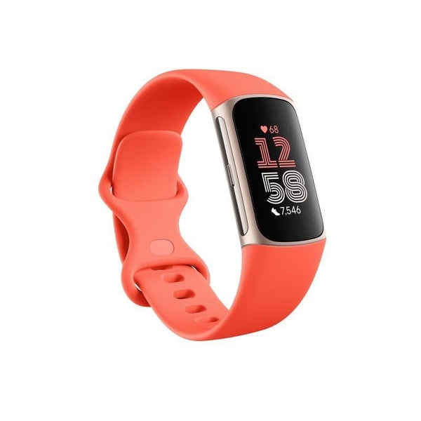 Fitbit Charge 6 Fitness Watch - Gold / Red Carousel 1