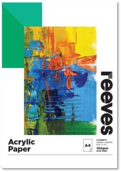 Reeves: Acrylic Painting Pad - A4 Carousel 1