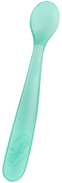 Chicco: Soft Silicone Spoon - Blue 2 Pack (6m+) Carousel 1