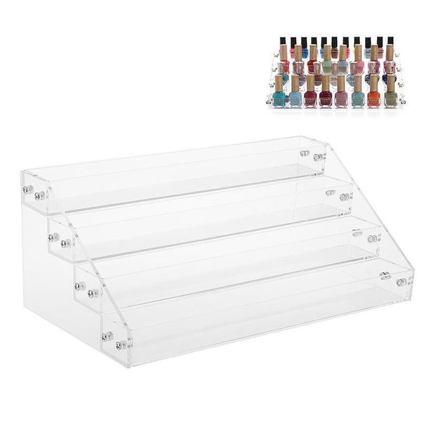 STORFEX 4 Tier Clear Display Risers Stand Carousel 1