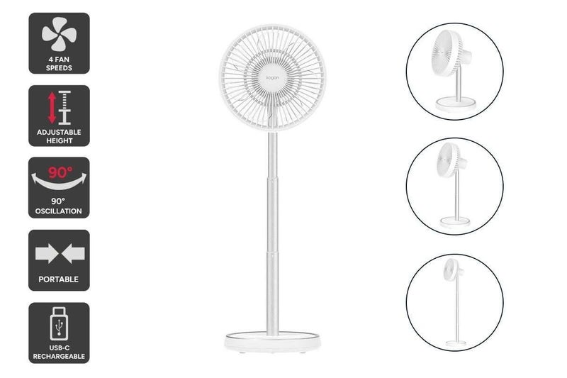 Kogan Rechargeable Oscillating DC Fan Carousel 1