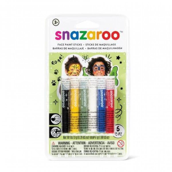 Snazaroo Facepaint Sticks: Unisex (6 Pk) Carousel 1