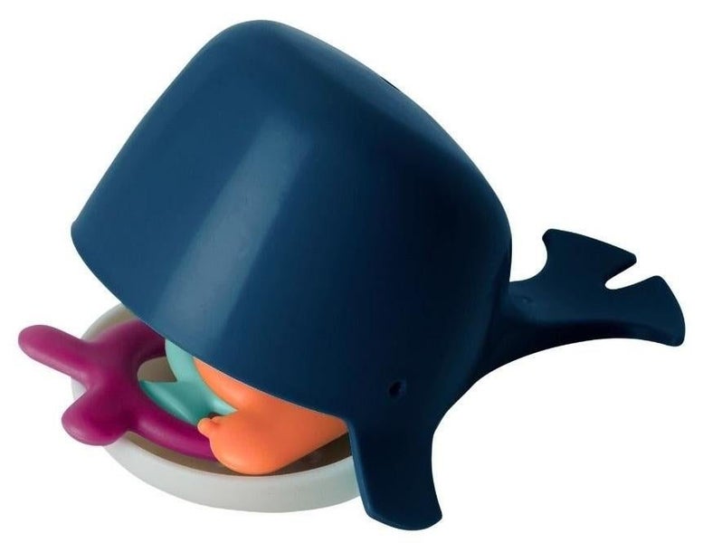 Boon: Chomp Hungry Whale Bath Toy - Navy Carousel 1