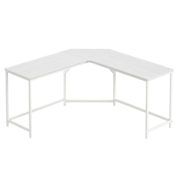 Vasagle L-Shaped Computer Desk - White Carousel 1