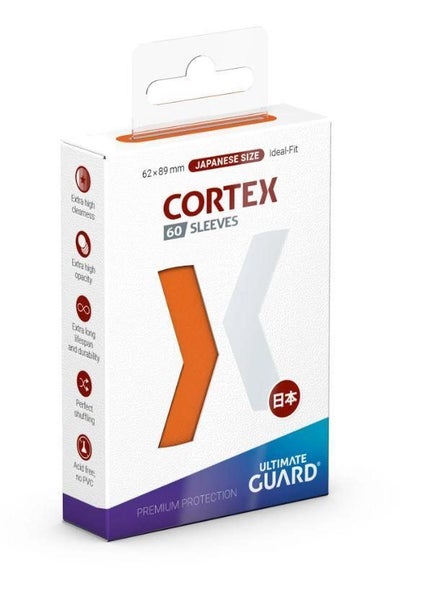 Ultimate Guard: Cortex Japanese Sleeves (60ct) - Glossy Orange Carousel 1