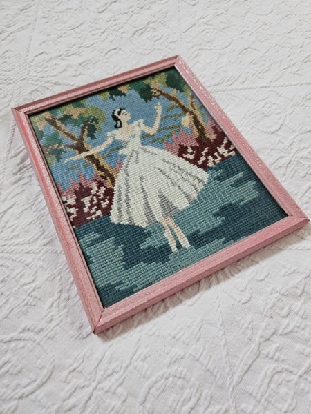 Framed Ballerina Dancer Tapestry Carousel 1