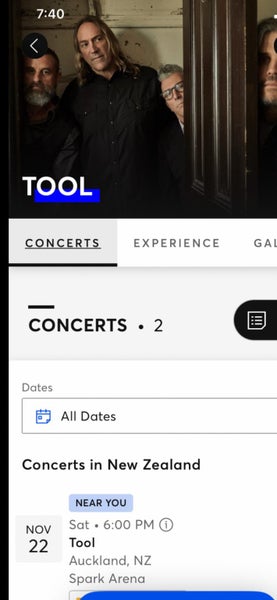 Tool Ticket x1 Sat 22nd Nov64297787794306110