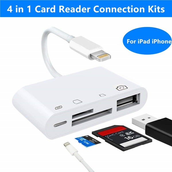 4 in 1 Lightning to USB SD Camera Card Reader Carousel 1
