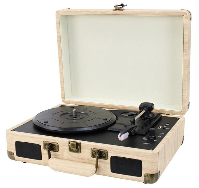 Portable Bluetooth Three-Speed Record Player with Built-in Stereo Speaker -... Carousel 1
