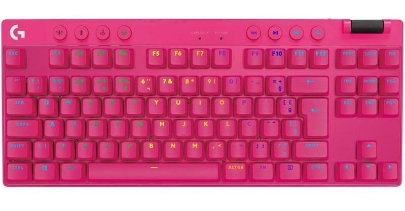 Logitech G PRO X TKL LIGHTSPEED Gaming Keyboard (Magenta) Carousel 1
