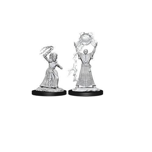 D&D Nolzur's Marvelous: Unpainted Miniatures - Drow Mage & Drow Priestess Carousel 1