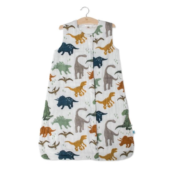 Little Unicorn: Cotton Muslin Sleeping Bag - Dino Friends (Small) Carousel 1