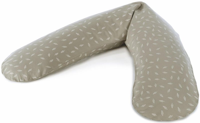 Theraline: The Original Maternity and Nursing Pillow - Dancing Leaves Taupe Carousel 1