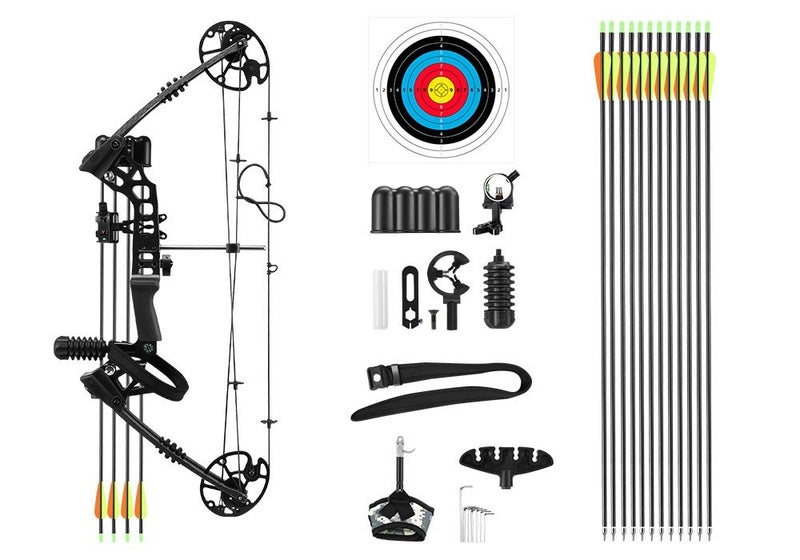 Compound Bow Arrow Set Archery Target Hunting Shooting Carousel 2