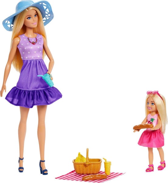 Barbie: Malibu Family & Friends Picnic-Themed - Playset Carousel 1