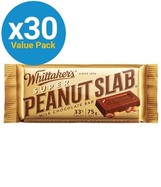 Whittaker's Chocolate Super Peanut Slab 75g Carousel 1