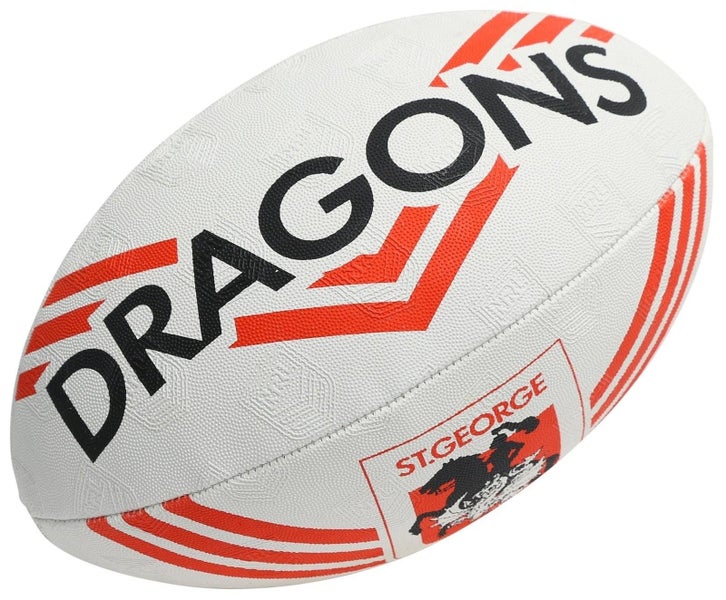 Steeden NRL Supporter Rugby League Ball - St. George Illawara Dragons - Size 5 Carousel 1