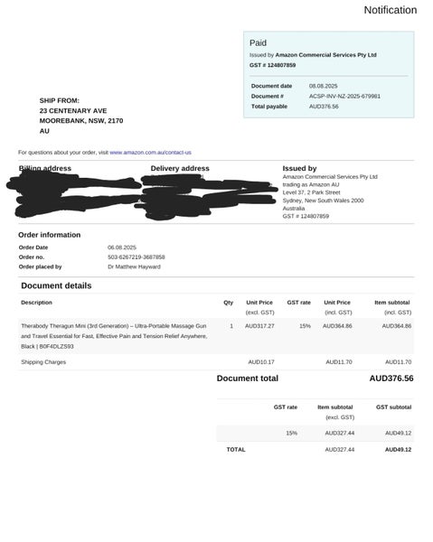 Therabody Theragun Mini (3rd Generation) - Unused, Amazon warranty (Aug 2026) Carousel 5