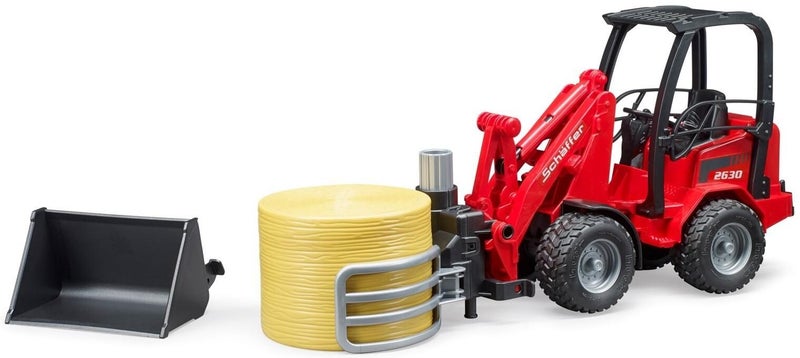 Bruder Schaffer Compact Loader & Bale Gripper Carousel 1