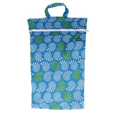 Snazzi: Wet Bag - Blue White Spiral (Large) Carousel 1