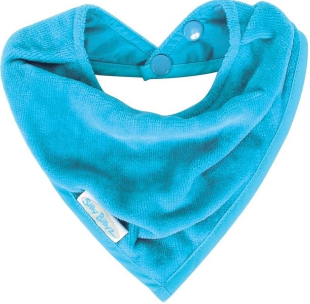 Silly Billyz: Towel Bandana Bib - Aqua Carousel 1
