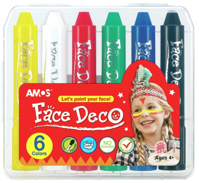 Amos: Face Deco Facepaint Set - 6 Colours Carousel 1
